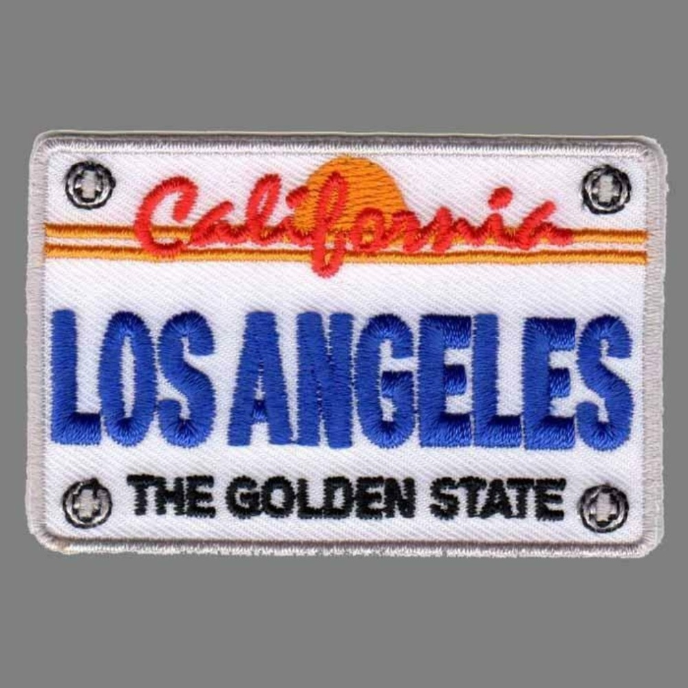 Los Angeles License Plate California Patch Iron On